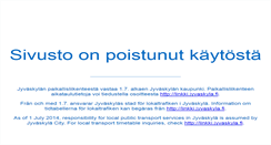 Desktop Screenshot of jyvaskyla.matkahuolto.info