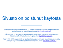 Tablet Screenshot of jyvaskyla.matkahuolto.info